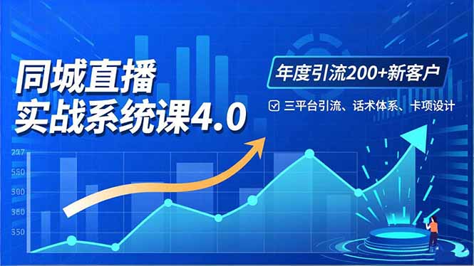 实体店直播实战班4.0，三平台引流、话术体系、卡项设计，年度引流200客月增10万-智云网