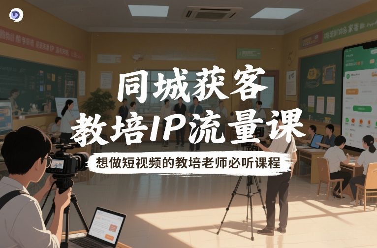 同城获客,教培IP流量课,想做短视频的教培老师必听课程-智云网