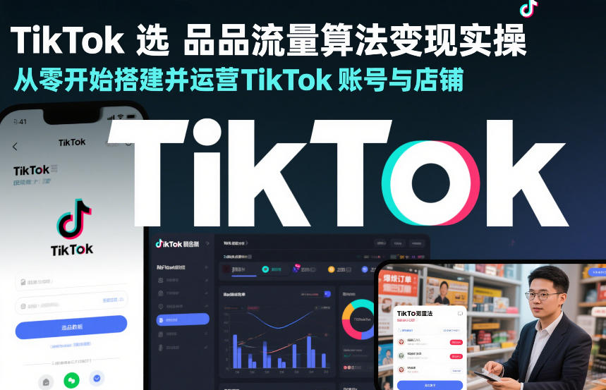 TikTok选品流量算法变现实操,从零开始搭建并运营TikTok账号与店铺-智云网